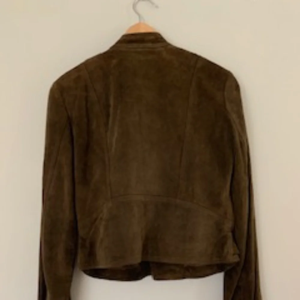 Ralph Lauren ,Moto Leather jacket, brown suede, size XS ( it also fits size S) - Picture 4 of 6